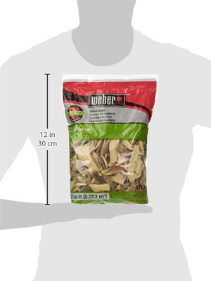 Weber Chips de madera de manzana, para asar y ahumar, 2 lb (paquete de 2)