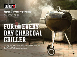 Weber Original Kettle Premium Barbecue au charbon de bois 55,9 cm Noir